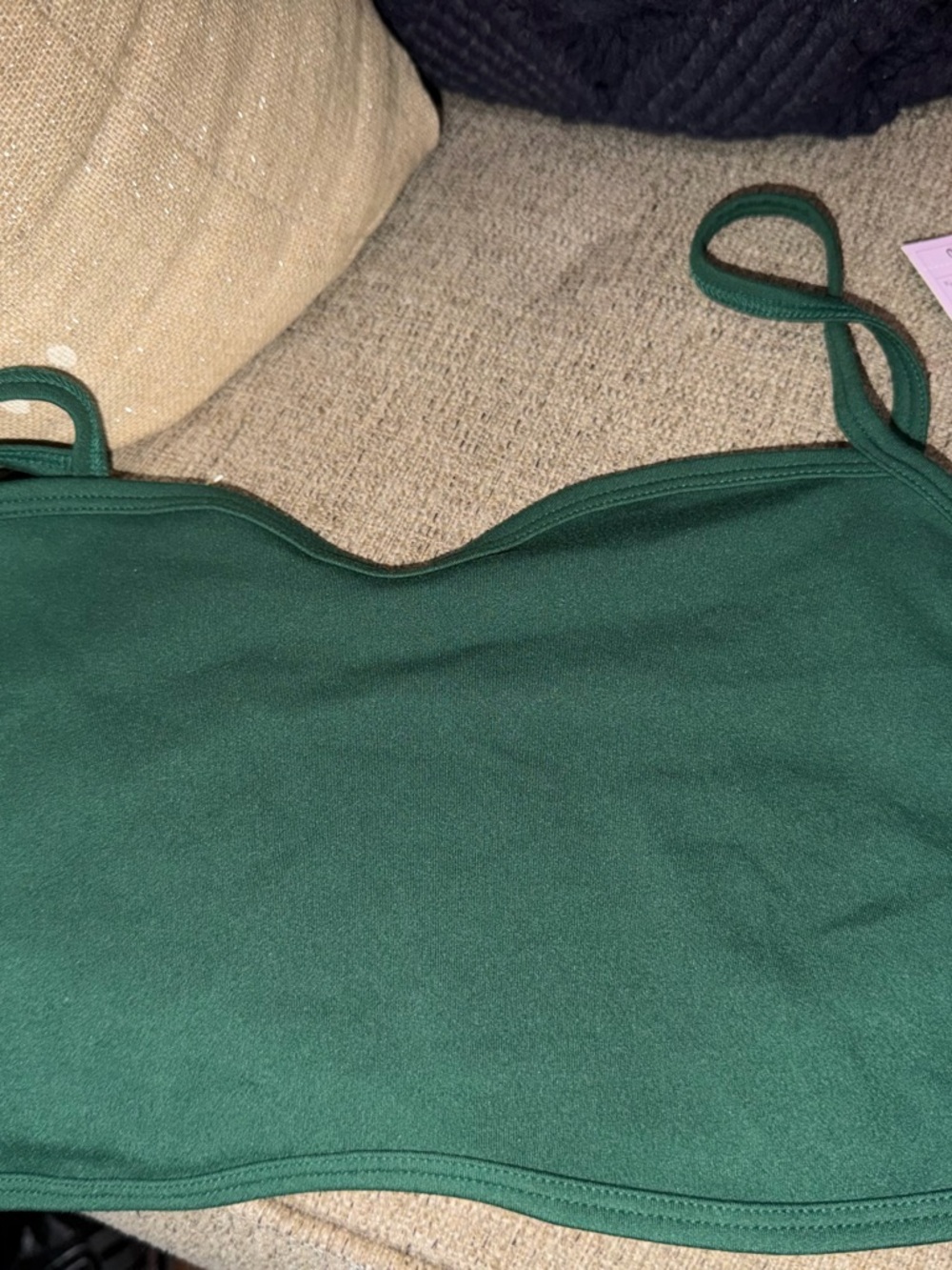 Target Forest Green Cropped Camisole Tank Top